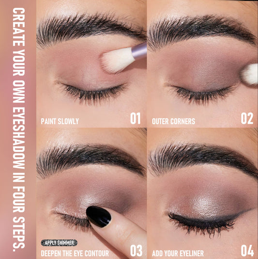 JMT-346314 12-Color Eyeshadow Palette - Matte, Brightening, and Versatile Shades for Eye Makeup