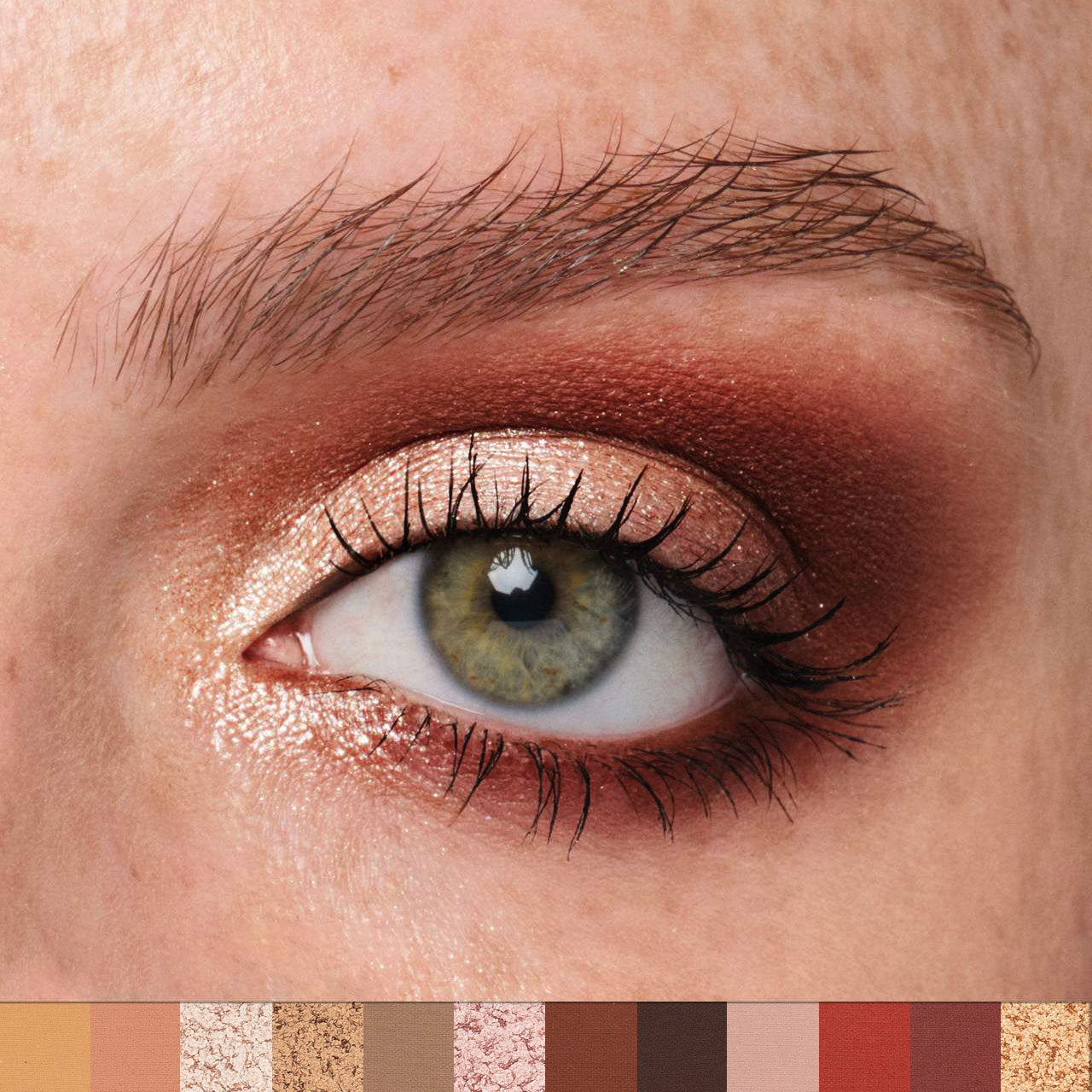 JMT-346314 12-Color Eyeshadow Palette - Matte, Brightening, and Versatile Shades for Eye Makeup