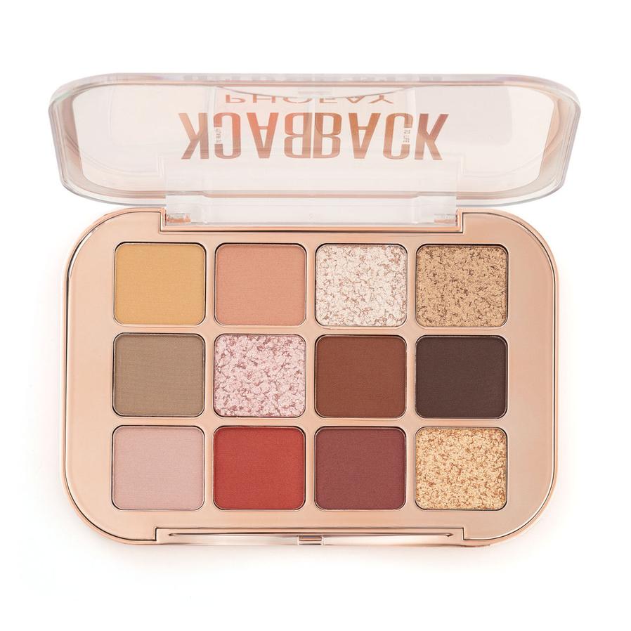 JMT-346314 12-Color Eyeshadow Palette - Matte, Brightening, and Versatile Shades for Eye Makeup