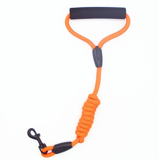 JMT-346378 Reflective Nylon Dog Collar with Foam Handle and Durable Metal Hook – Available in Multiple Colors and Sizes