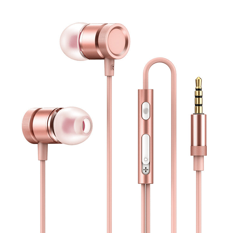 JMT-346378 Wired In-Ear Headphones with Heavy Bass and Microphone, 3.5mm Plug