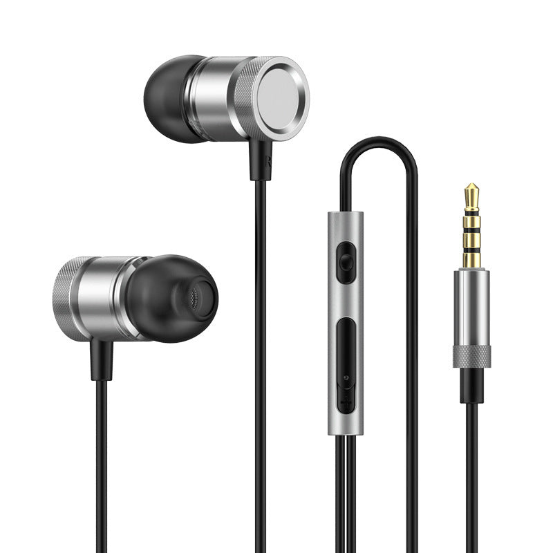 JMT-346378 Wired In-Ear Headphones with Heavy Bass and Microphone, 3.5mm Plug