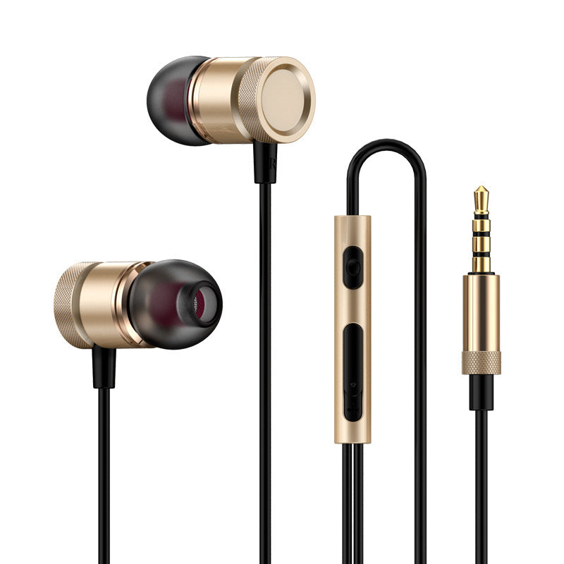 JMT-346378 Wired In-Ear Headphones with Heavy Bass and Microphone, 3.5mm Plug