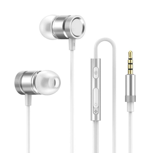 JMT-346378 Wired In-Ear Headphones with Heavy Bass and Microphone, 3.5mm Plug