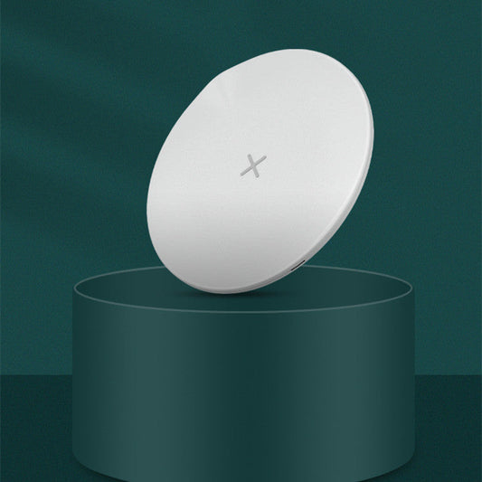 JMT-346570 Desktop Round Wireless Charger for Mobile Phones - Simple, Stylish Design in White or Black