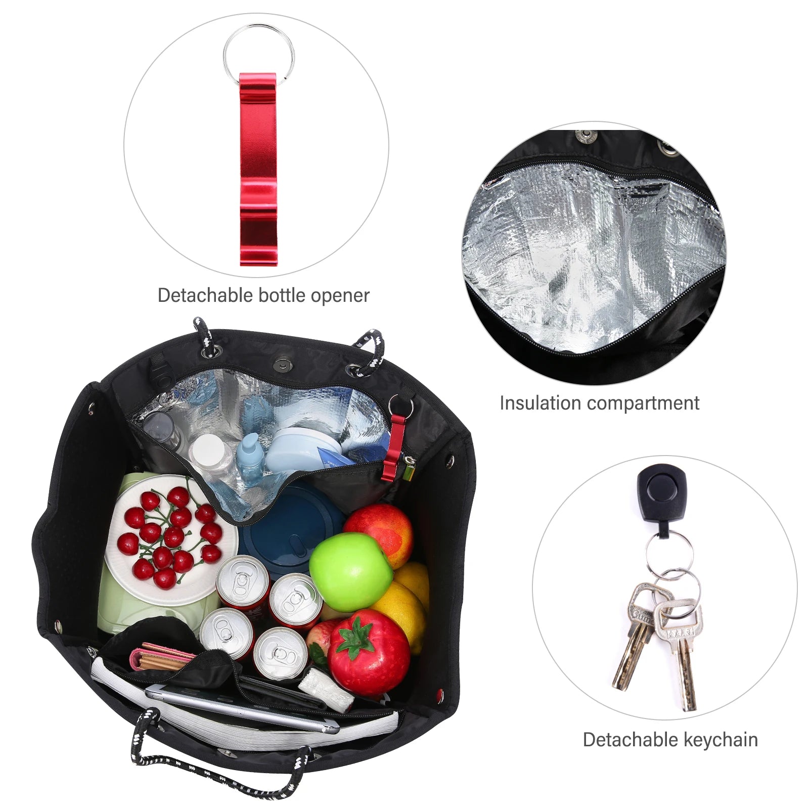 JMT-346698 Large Multipurpose Shoulder Gym Tote Bag with Small Purse for Travel and Beach Use