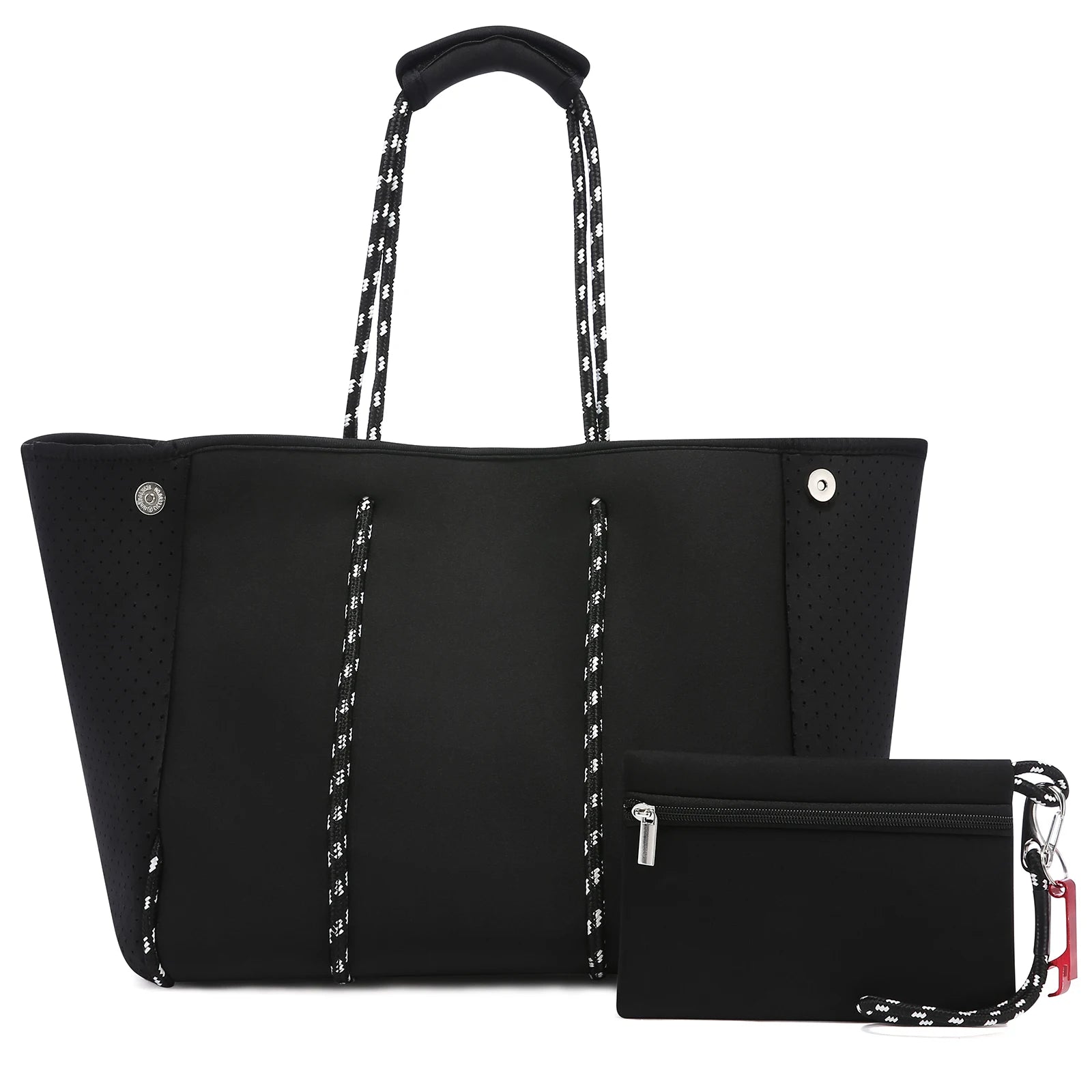JMT-346698 Large Multipurpose Shoulder Gym Tote Bag with Small Purse for Travel and Beach Use