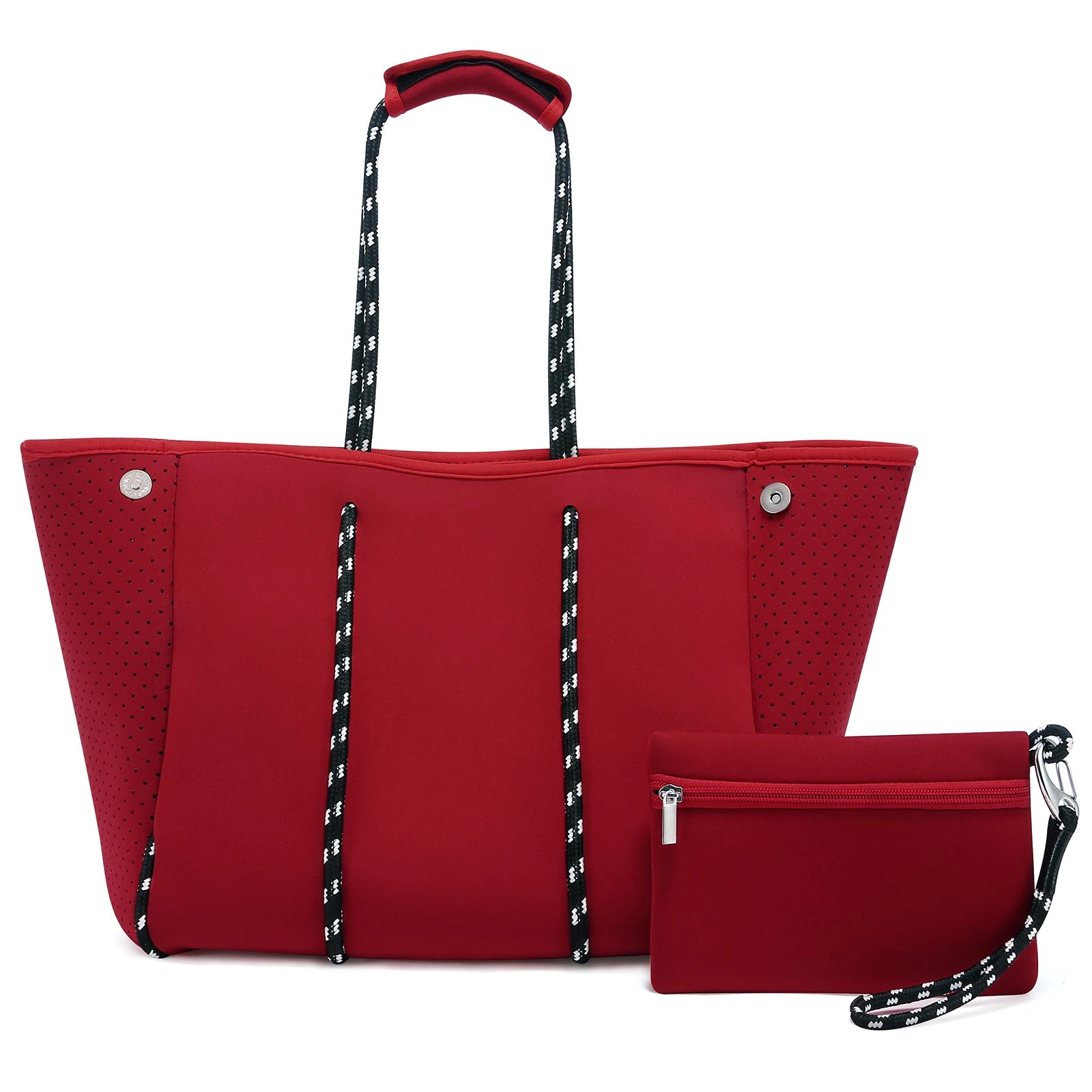 JMT-346698 Large Multipurpose Shoulder Gym Tote Bag with Small Purse for Travel and Beach Use