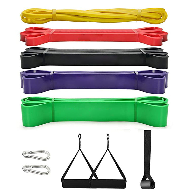 JMT-346954 Heavy Duty 5-Piece Latex Resistance Bands for Strength Training and Fitness