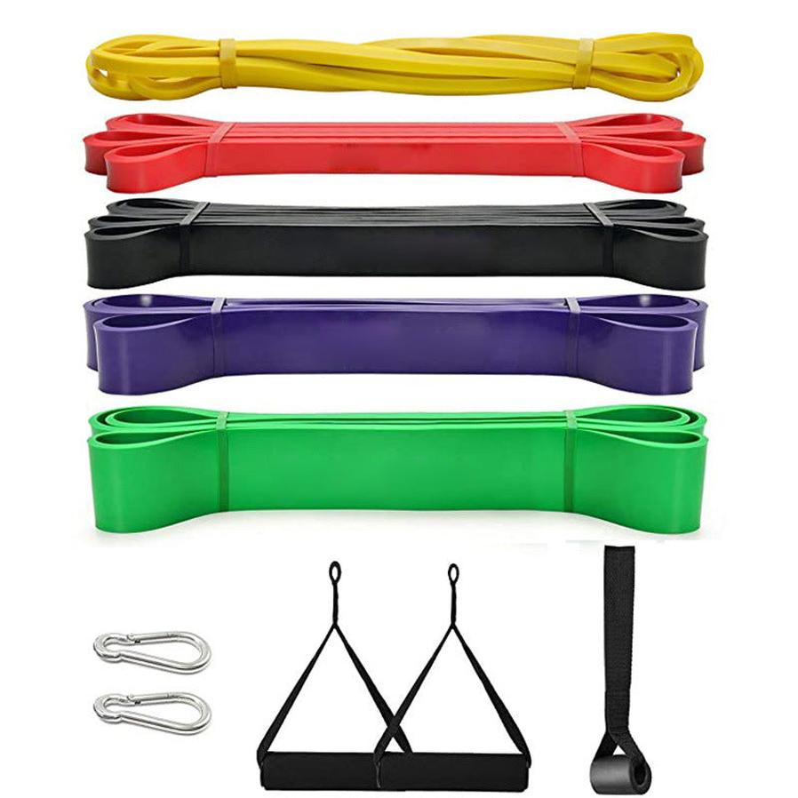 JMT-346954 Heavy Duty 5-Piece Latex Resistance Bands for Strength Training and Fitness