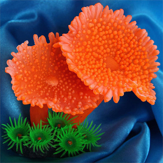JMT-347210 Realistic Coral Simulation Plant for Aquarium Landscaping, No Fading, No Odor, 9.5x9.5x7cm