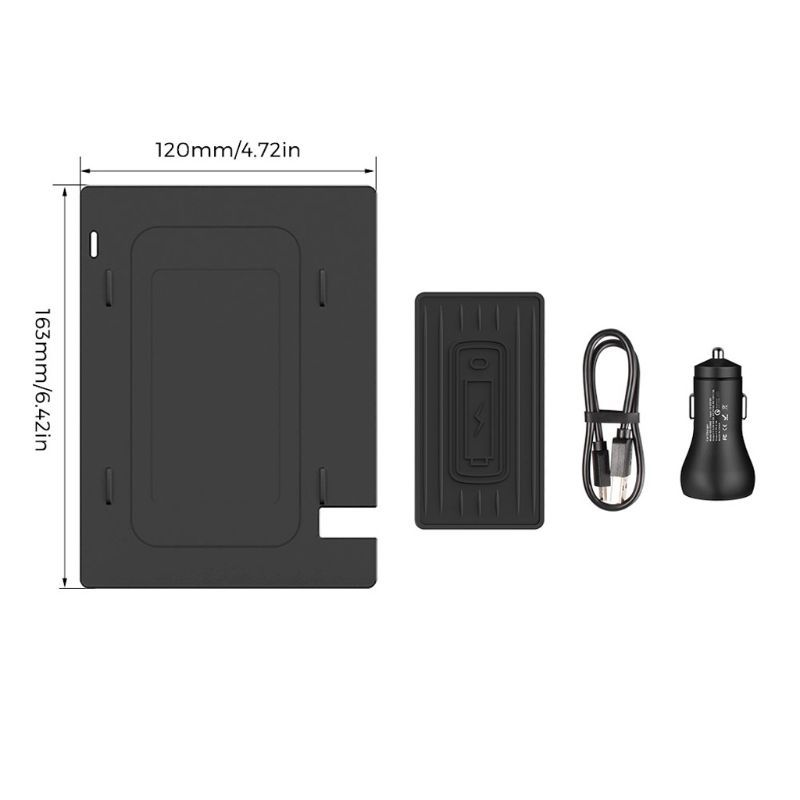 JMT-347210 Wireless Charging Board for Qi Compatible Smartphones - Central Control Design for 2018/2019 Toyota Camry - LED Indicator - 3-Coil Technology
