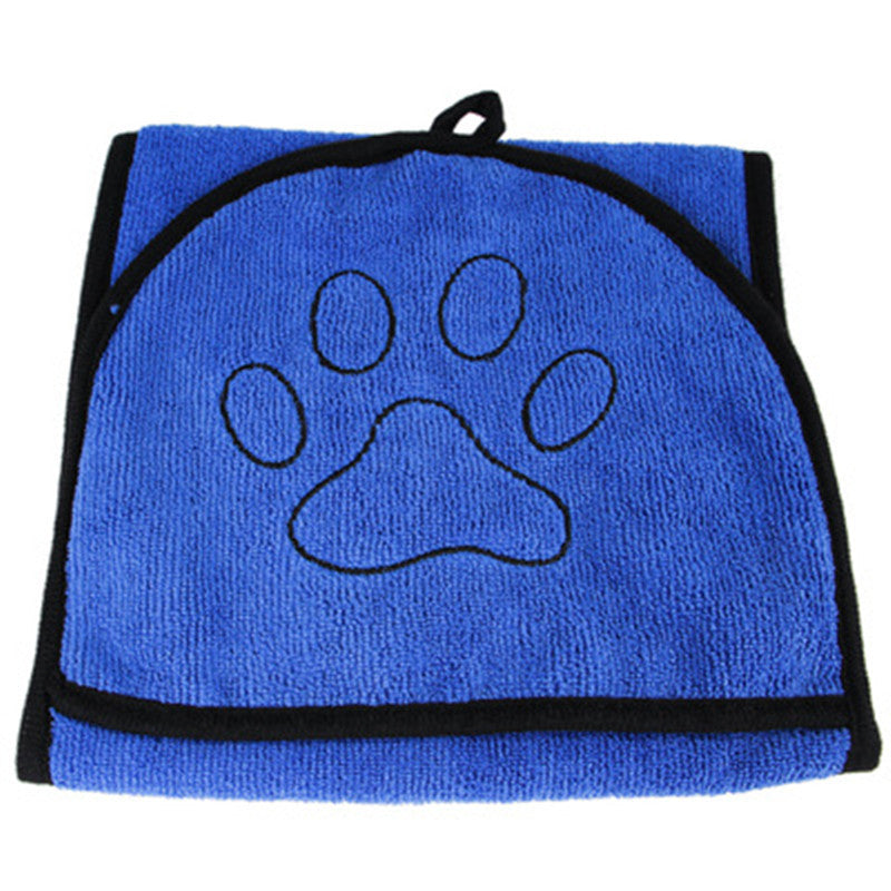 JMT-347658 Absorbent Dog Bath Towel - Soft Fiber Bathrobe for Pets in Blue, Gray, and Green
