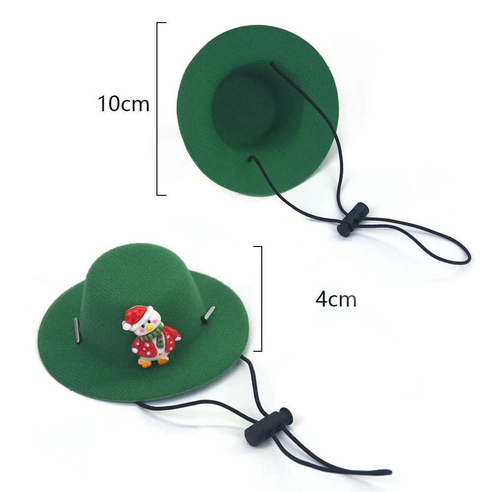 JMT-347850 Festive Pet Christmas Hat - Soft Felt Cloth Dog and Cat Outfit for Holiday Grooming and Cosplay