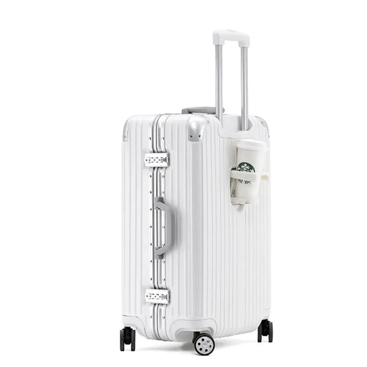 JMT-347914 Durable Aluminium Frame Trolley Suitcase with Integrated Password Lock
