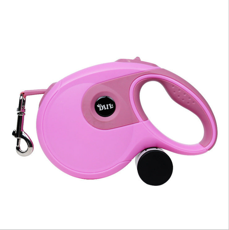 JMT-348042 Automatic Retractable Dog Leash in Multiple Colors with Optional Dustbin Attachment