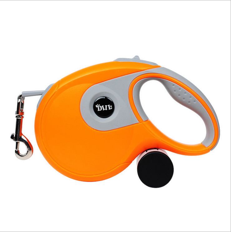 JMT-348042 Automatic Retractable Dog Leash in Multiple Colors with Optional Dustbin Attachment