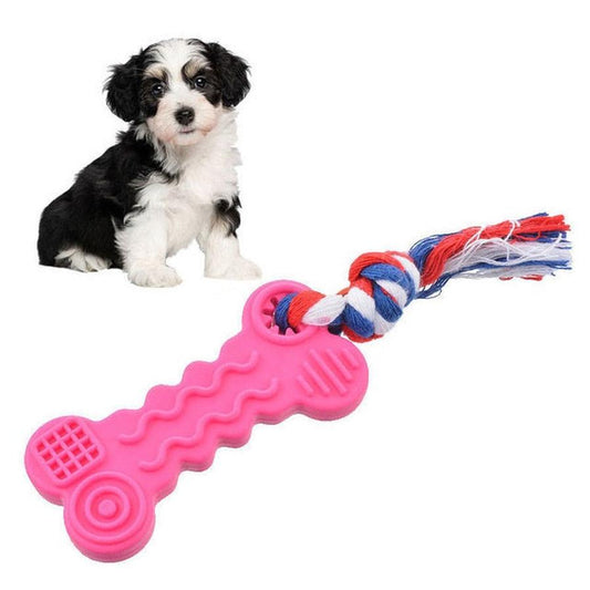 JMT-348170 Durable TPR Wave Biscuit Dog Toy for Small Dogs - Multi-Color with Soft Rubber Material for Chewing and Dental Health