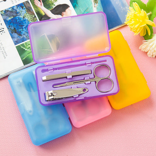 JMT-348490 Stainless Steel Nail Clipper Set in Multiple Colors for Grooming Needs