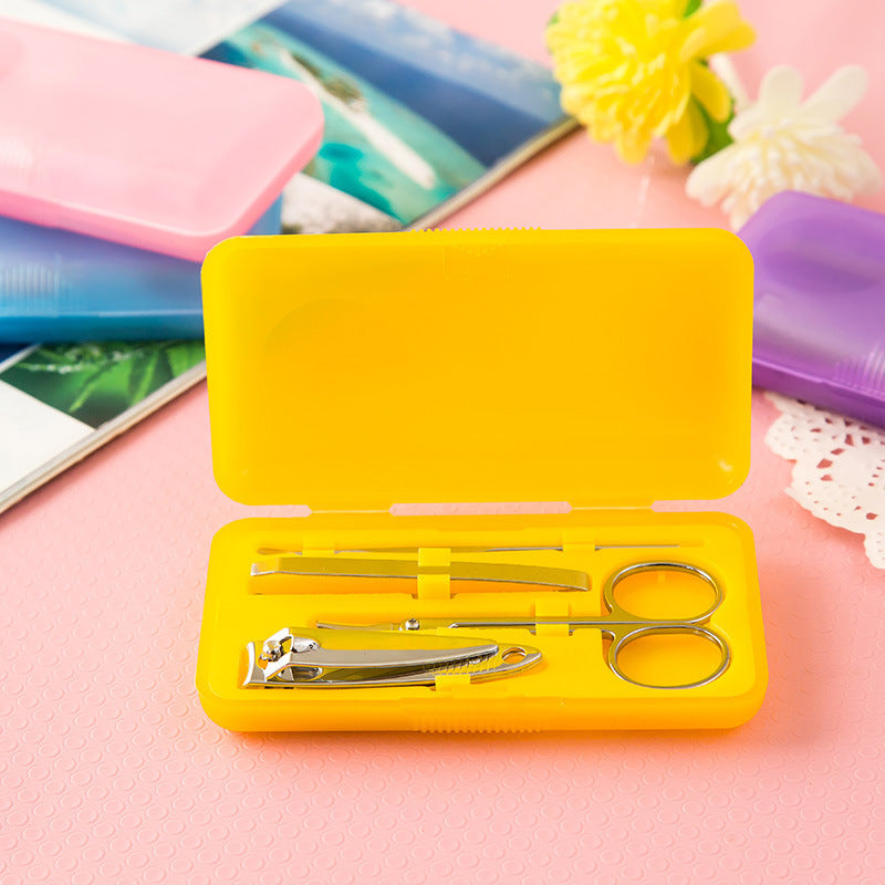 JMT-348490 Stainless Steel Nail Clipper Set in Multiple Colors for Grooming Needs