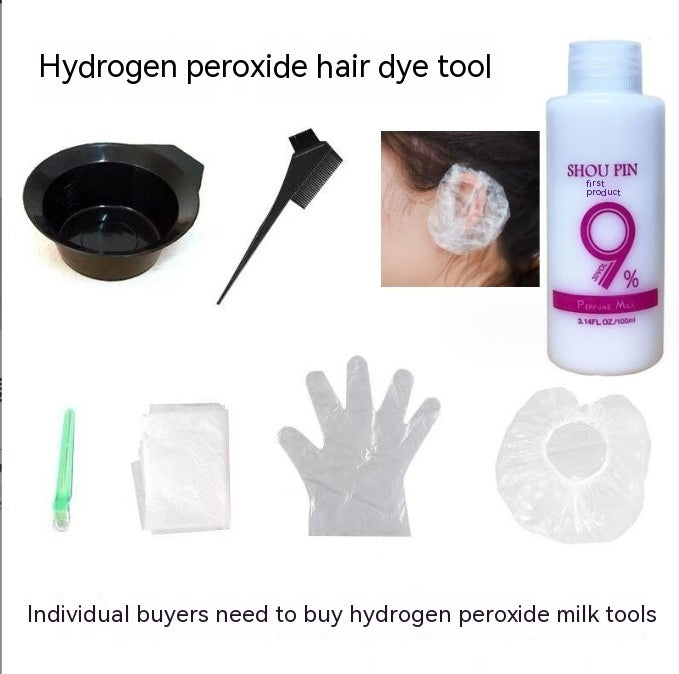 JMT-348618 Oxygen Milk Hair Color Set with Coloring Tools - 100ml Cream & Gel