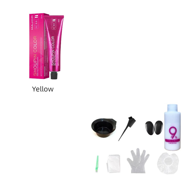 JMT-348618 Oxygen Milk Hair Color Set with Coloring Tools - 100ml Cream & Gel