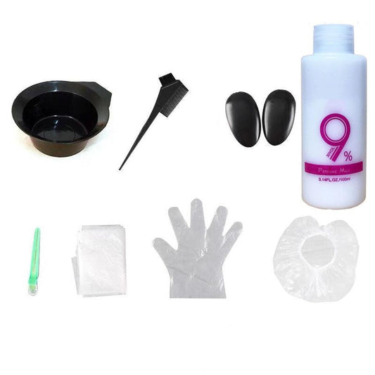 JMT-348618 Oxygen Milk Hair Color Set with Coloring Tools - 100ml Cream & Gel