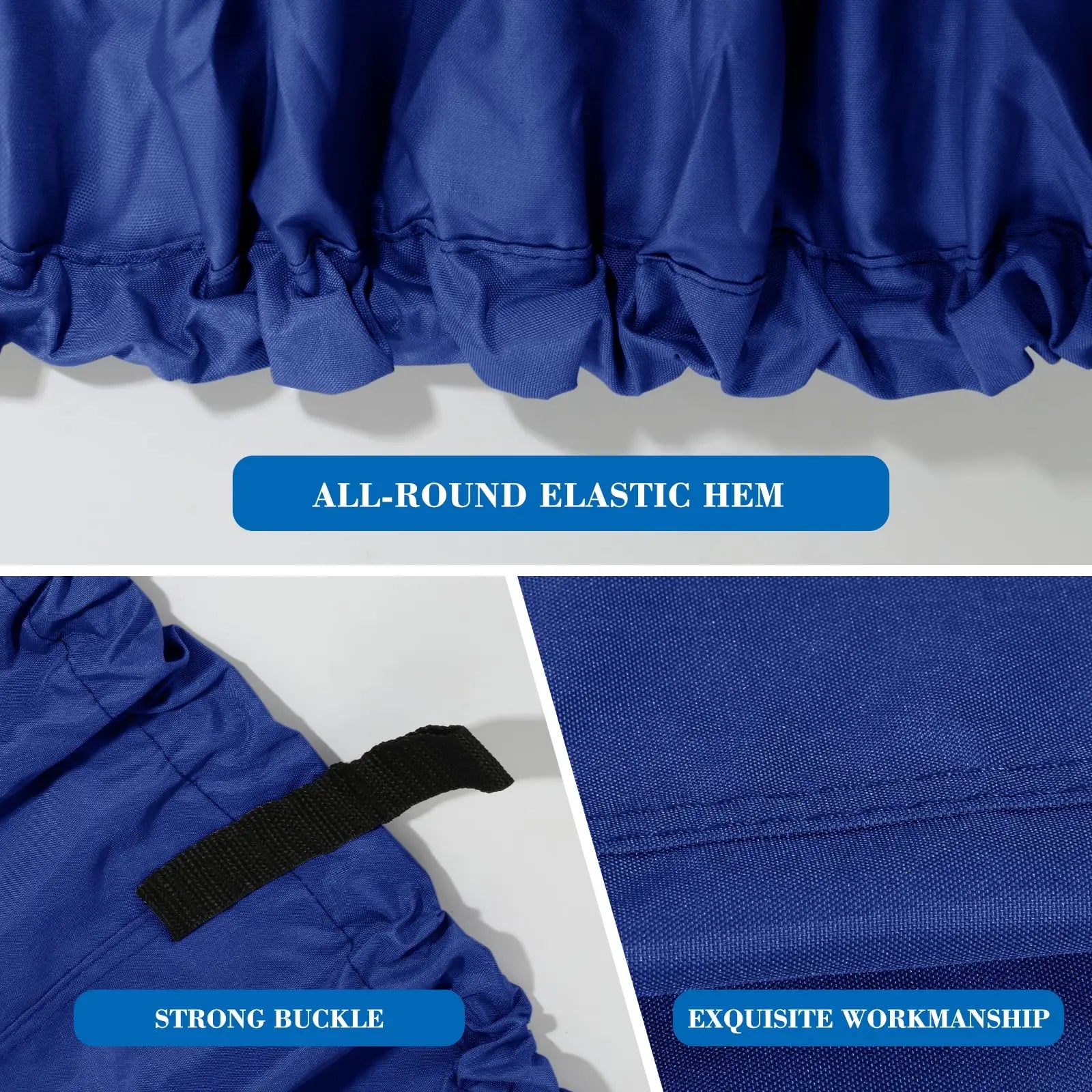 JMT-348810 Heavy Duty 600D Polyester Waterproof UV Resistant V-Hull Tri-Hull Boat Cover with Storage Bag