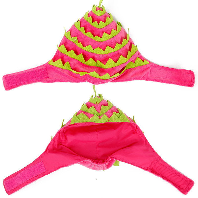 JMT-349002 Pitaya Fruit Design Cozy Pet Hat for Dogs and Cats - Lightweight, Breathable, Adjustable Costumes for Halloween Parties