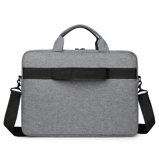 JMT-349514 15-Inch Soft Handle Business Laptop Bag with Zipper Pockets in Blue, Black, Wine Red, and Gray