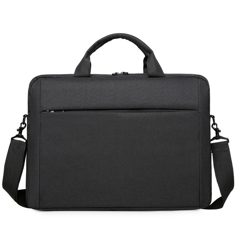 JMT-349514 15-Inch Soft Handle Business Laptop Bag with Zipper Pockets in Blue, Black, Wine Red, and Gray