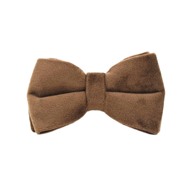 JMT-349514 Velvet Fabric Dog Collar with Leash, Bow, Flower, Vest, and Poop Bag - Adjustable Sizes XS to XL