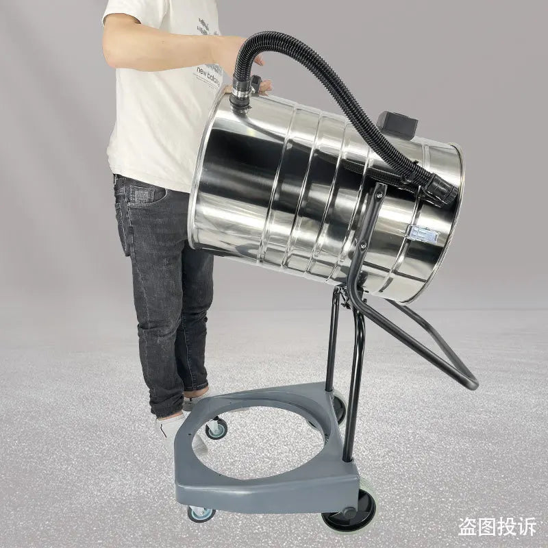 JMT-349642 80L Blue Industrial Vacuum Cleaner for Dry and Wet Cleaning - 3000W High Power Performance