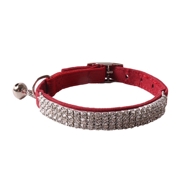 JMT-349834 Flannel Elastic Buckle Cat Collar - Available in Multiple Colors