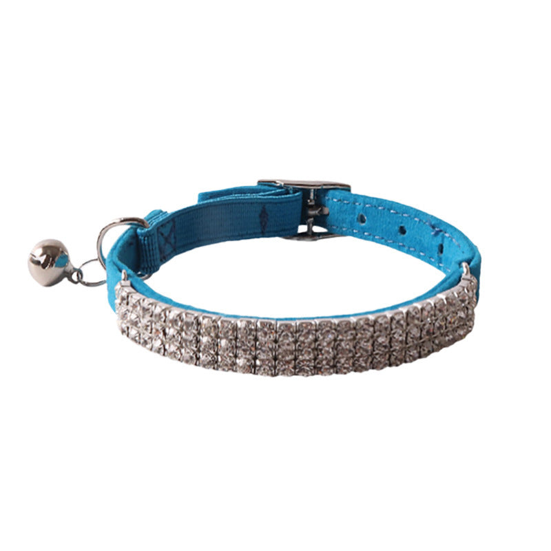 JMT-349834 Flannel Elastic Buckle Cat Collar - Available in Multiple Colors