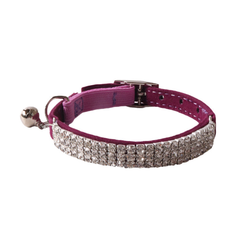 JMT-349834 Flannel Elastic Buckle Cat Collar - Available in Multiple Colors