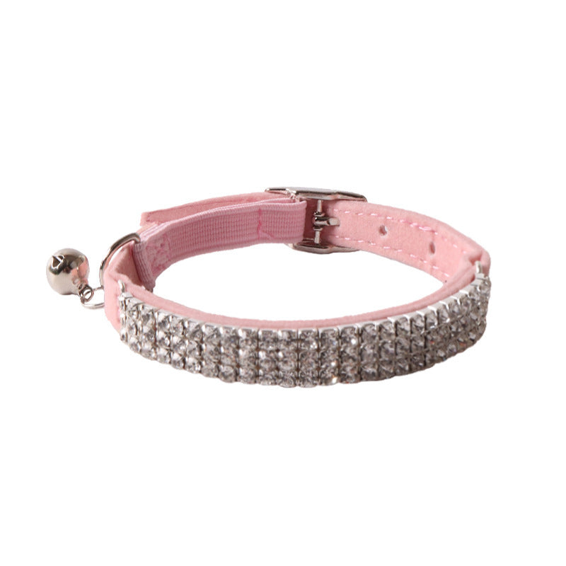 JMT-349834 Flannel Elastic Buckle Cat Collar - Available in Multiple Colors