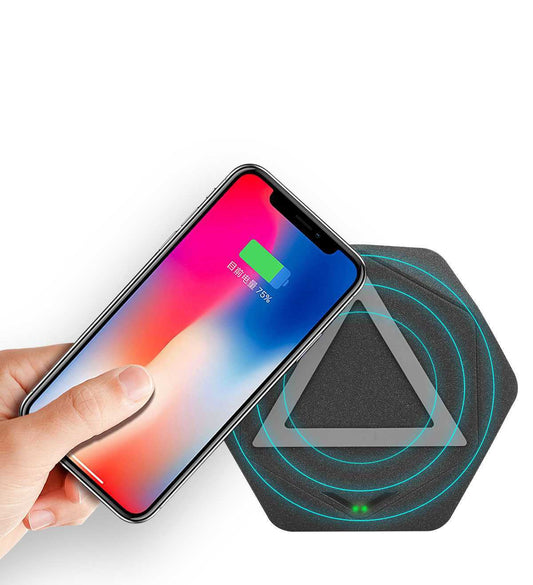 JMT-350026 Frosted Wireless Charger with Micro USB Interface – Compatible with Qi Standards