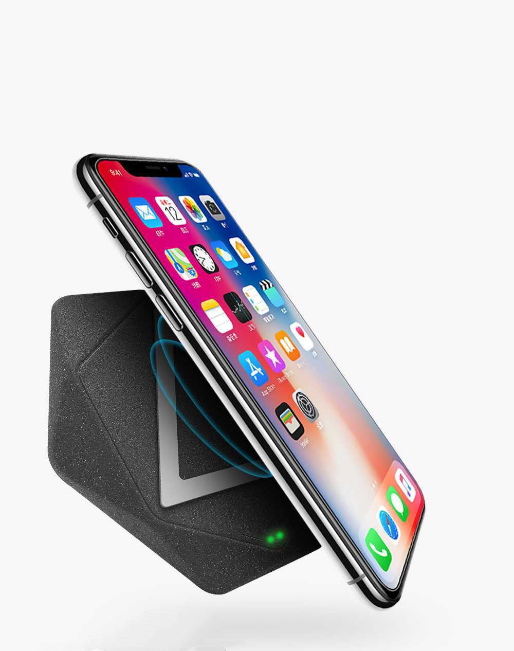 JMT-350026 Frosted Wireless Charger with Micro USB Interface – Compatible with Qi Standards