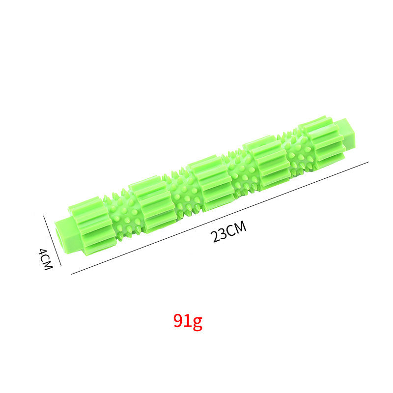 JMT-350474 Durable Treat Dispensing Rubber Dog Chew Toy with Teeth Cleaning and Squeaking Features