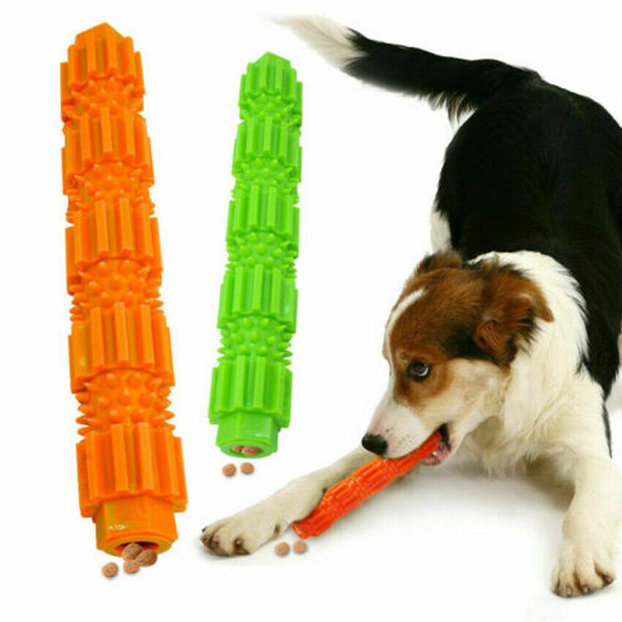 JMT-350474 Durable Treat Dispensing Rubber Dog Chew Toy with Teeth Cleaning and Squeaking Features