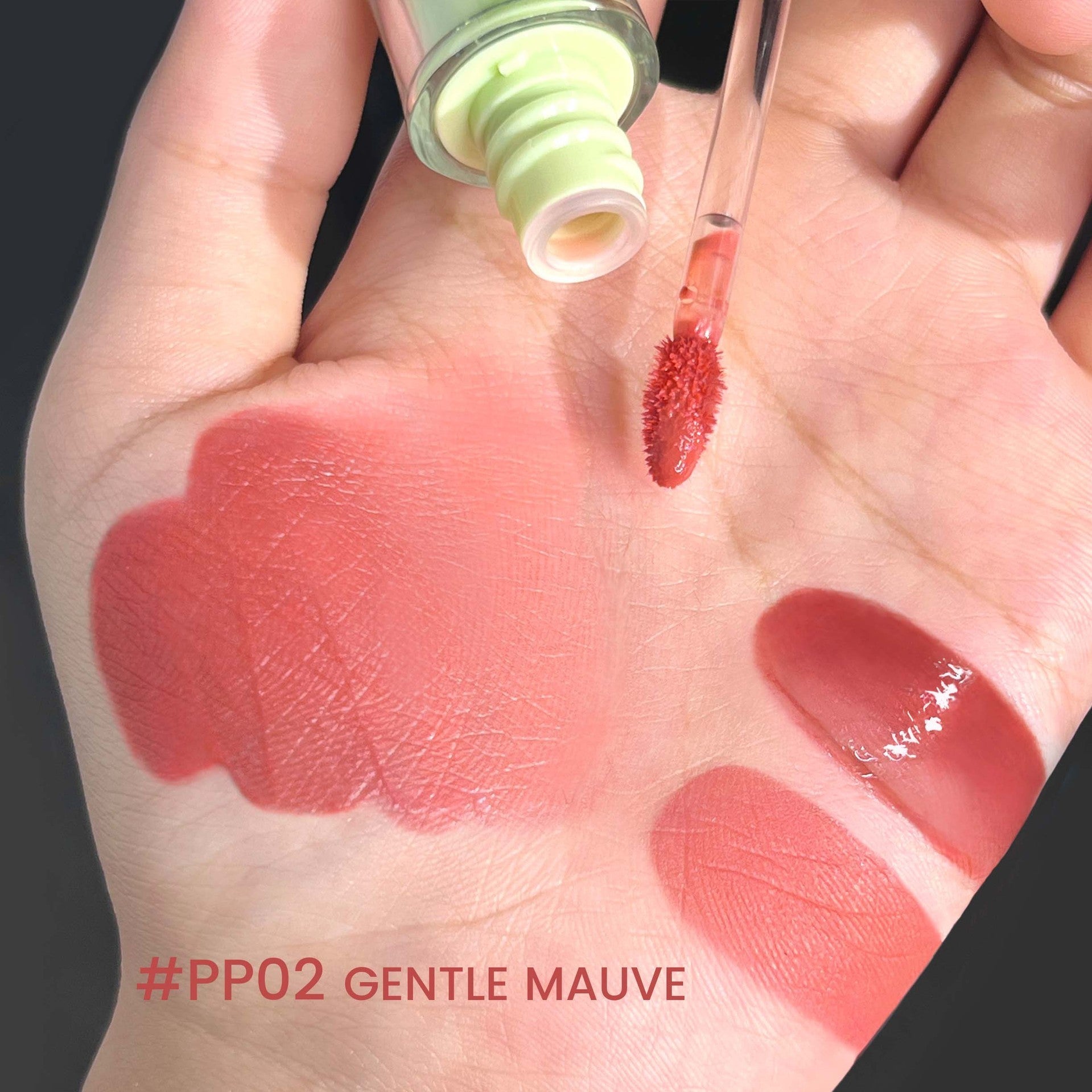 JMT-350602 Waterproof Durable Water Mist Lip Lacquer - Long-Lasting Color & Nonstick Formula