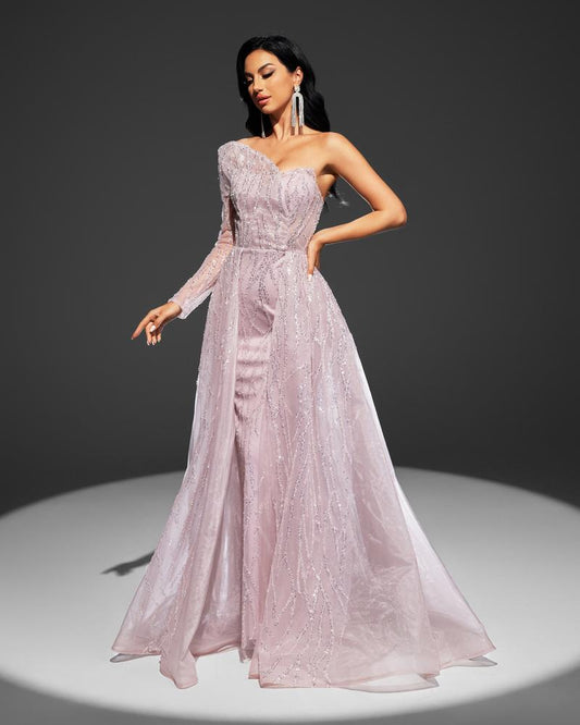 JMT-350730 Pink Elegant Women's Dress SH0038