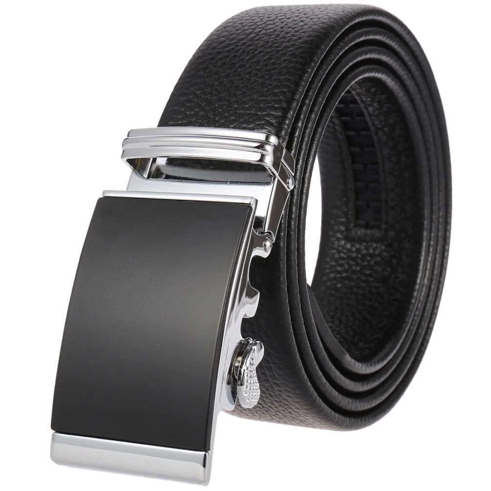 JMT-351242 Men's Cowhide Leather Belt - Model LY36-000011-5, Classic Style for Everyday Wear
