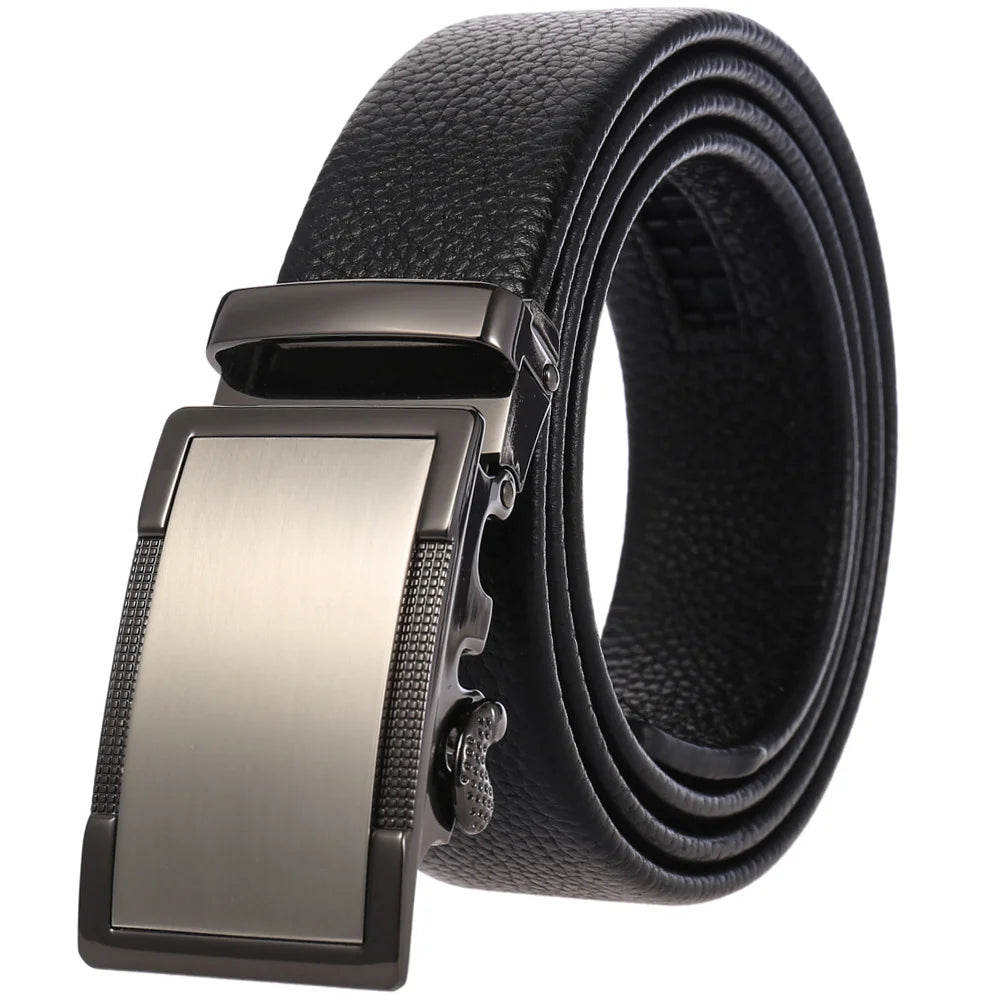 JMT-351242 Men's Cowhide Leather Belt - Model LY36-000011-5, Classic Style for Everyday Wear