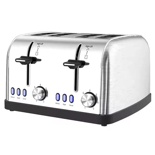 JMT-351434 Stainless Steel 1900W Automatic 4-Slice Toaster with Fast Heating Function