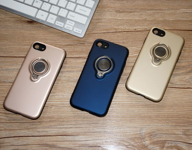 JMT-351498 Magnetic Back Cover Case for iPhone Models - Durable PC, TPU, and Metal Material
