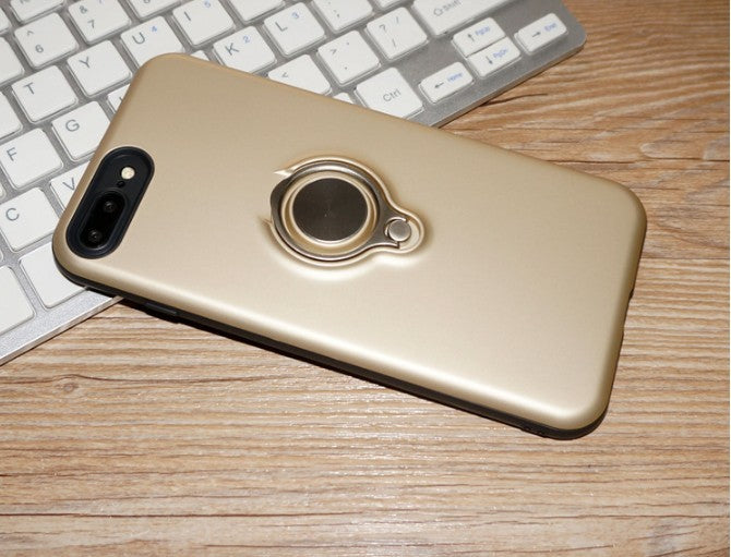 JMT-351498 Magnetic Back Cover Case for iPhone Models - Durable PC, TPU, and Metal Material