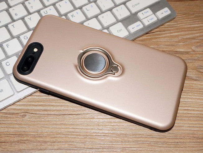JMT-351498 Magnetic Back Cover Case for iPhone Models - Durable PC, TPU, and Metal Material
