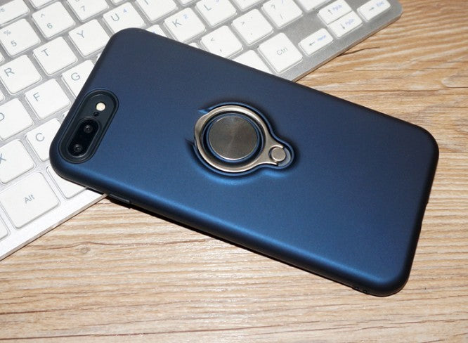 JMT-351498 Magnetic Back Cover Case for iPhone Models - Durable PC, TPU, and Metal Material